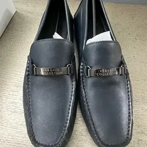 Versace Collection | Shoes | Versace Dark Blue Loafers Us  display picture 3